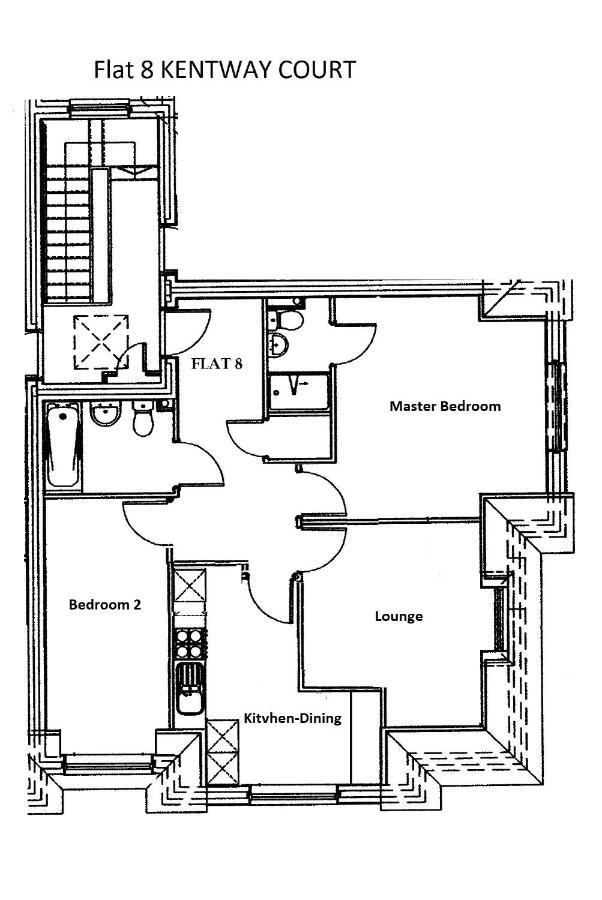 2 Bedroom 2 Bathroom Apartment 8 Including Free Parking Bromley Esterno foto